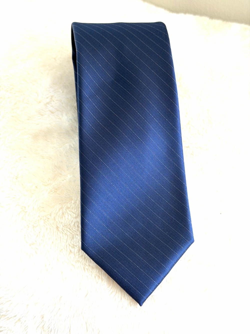 George Men's Blue Pinstripe Silk-Blend Tie